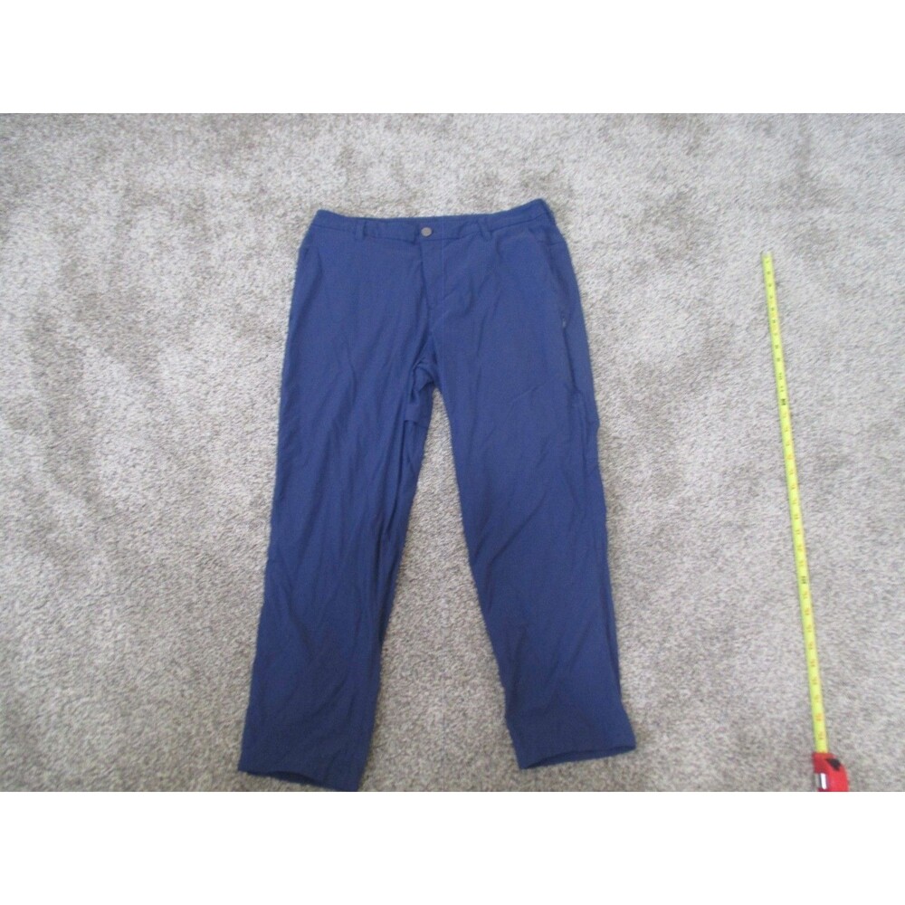 Lululemons Comissioner Pants Mens 35x27 Blue Stretch Athletic